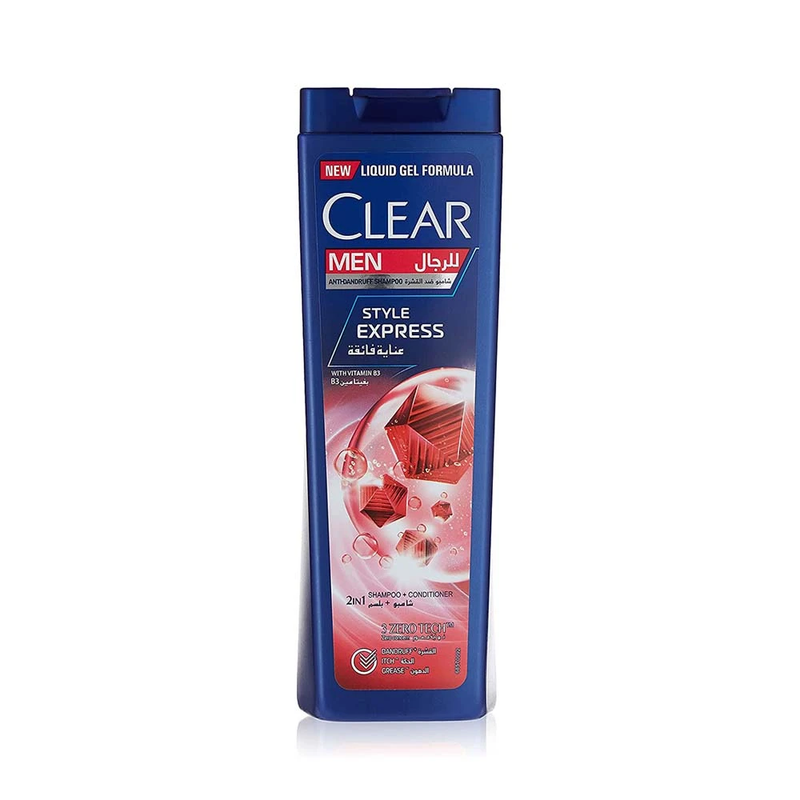 Clear Men Anti-Dandruff Shampoo and Conditioner, 2-in-1, Vitamin B3, 350ml