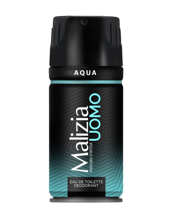 Aqua Spray Deodorant For Men Long Lasting Freshness Malizia 150ml