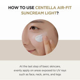 SKIN1004 Centella Air-Fit Suncream Light SPF 30 Mineral Sunscreen for Sensitive Skin 50ml