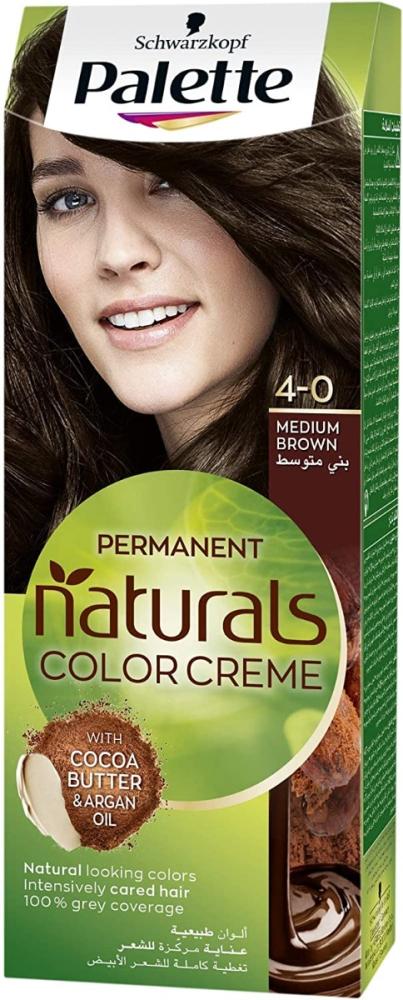 Shop Hair Dye Palette 4-0 Medium Brown Long-Lasting Cream 1 Piece