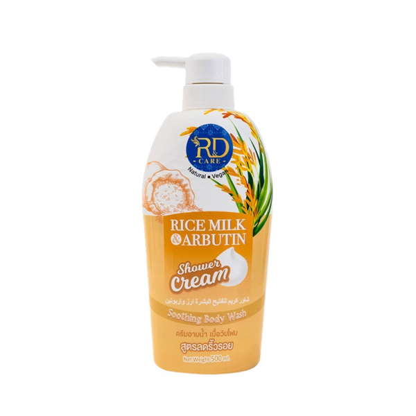 R&D Skin Lightening Shower Cream with Rice and Arbutin, 500ml