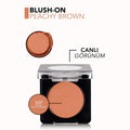 Flormar Blush Powder, Matte Pressed Cheek Color, 107 Peachy Brown