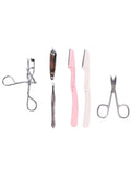 Beauty System Pedicure Tools Set - Eyelash Curler, Nail Clipper - 6 Pieces