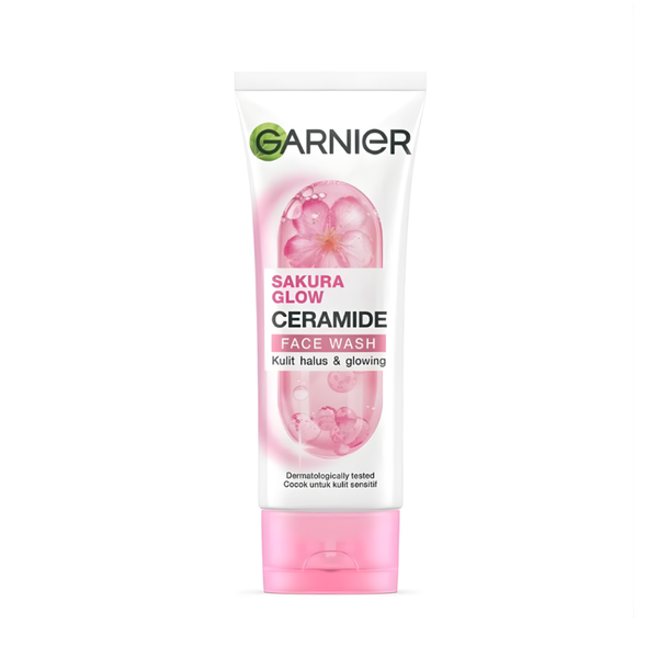 Garnier Sakura Glow Foaming Face Wash, Hyaluronic Acid, 100ml