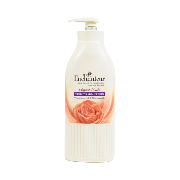 Enchanteur Body Lotion, Aloe Vera and Olive Butter, 500ml