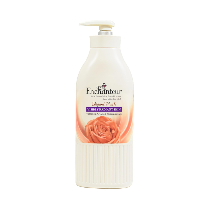 Enchanteur Body Lotion, Aloe Vera and Olive Butter, 500ml