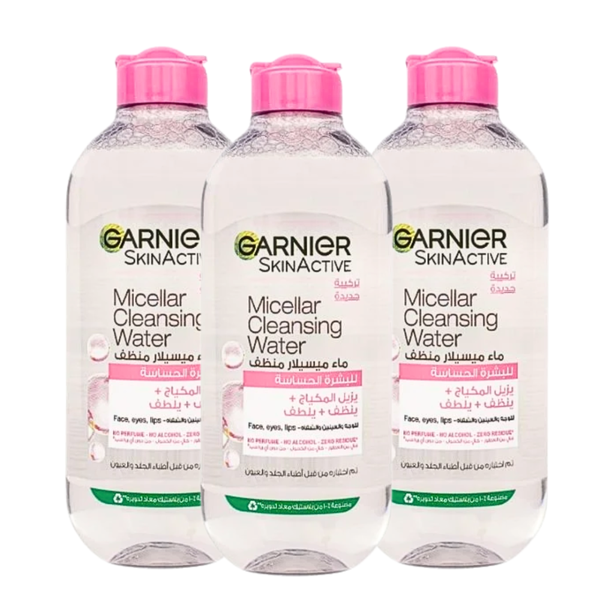 Garnier Micellar Cleanser for Sensitive Skin - 400ml x 3