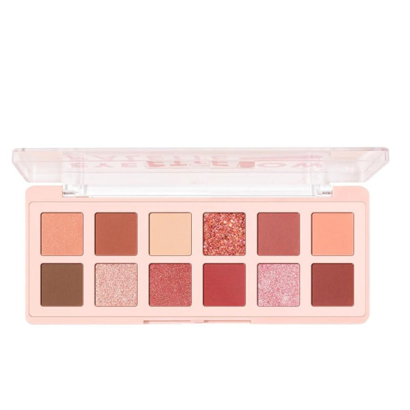 Pink Flash Eyeshadow Palette 02 Cherry 12 Shades Matte Shimmer Metallic