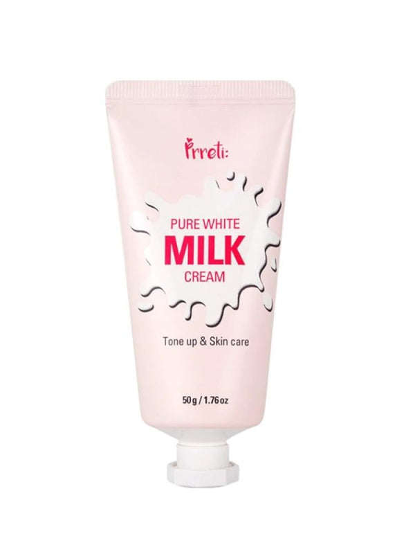 Pretty Prreti Pure White Milk Cream with Milk Extract & Hyaluronic Acid - 50g