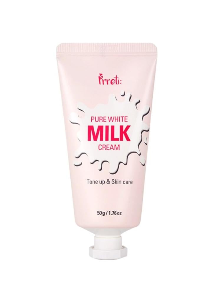 Pretty Prreti Pure White Milk Cream with Milk Extract & Hyaluronic Acid - 50g