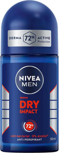 Roll On Deodorant For Men Dry Impact Anti-Perspirant Formula Nivea 50ml
