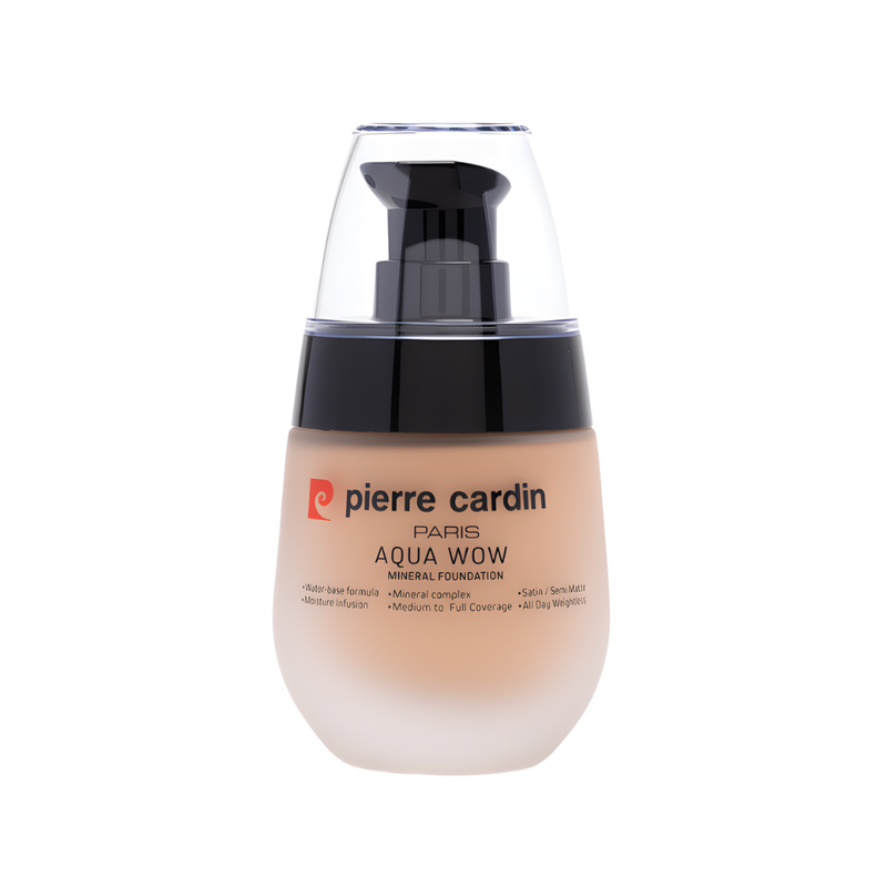 Pierre Cardin Aqua Wow Mineral Foundation, Natural Shade 304, for Dry Skin