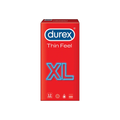 Durex Thin Feel Condoms, Large Size, Latex, 12 Count