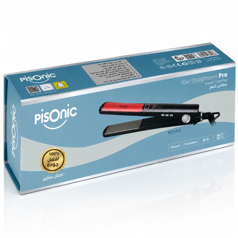 Shop Hair Straightener Ceramic Even Heat Distribution Pisonic PC110-3