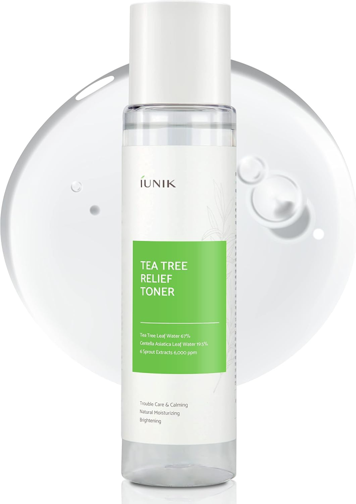 Best Face Toner Tea Tree Relief Toner Soothing Balancing Oily Skin iUNIK 200ml