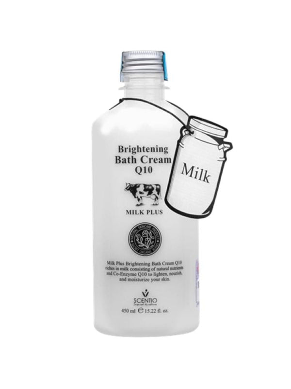 Beauty Buffet Scentio Milk Plus Q10 Shower Cream - Brightens & Moisturizes - 450ml