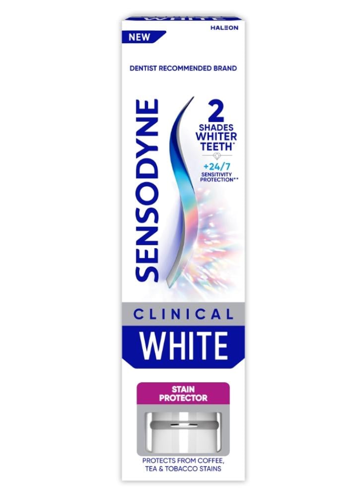 Sensodyne Whitening Toothpaste Stain Protection Clinical White 75ml