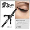 Note Ultra Rich Eyeliner Pencil, Waterproof, Semi-Matte, 01 Black