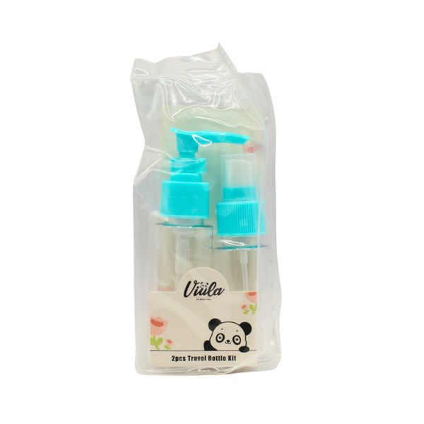 Viula Empty Plastic Travel Container Set, 2-Piece, Leak-Proof, Refillable