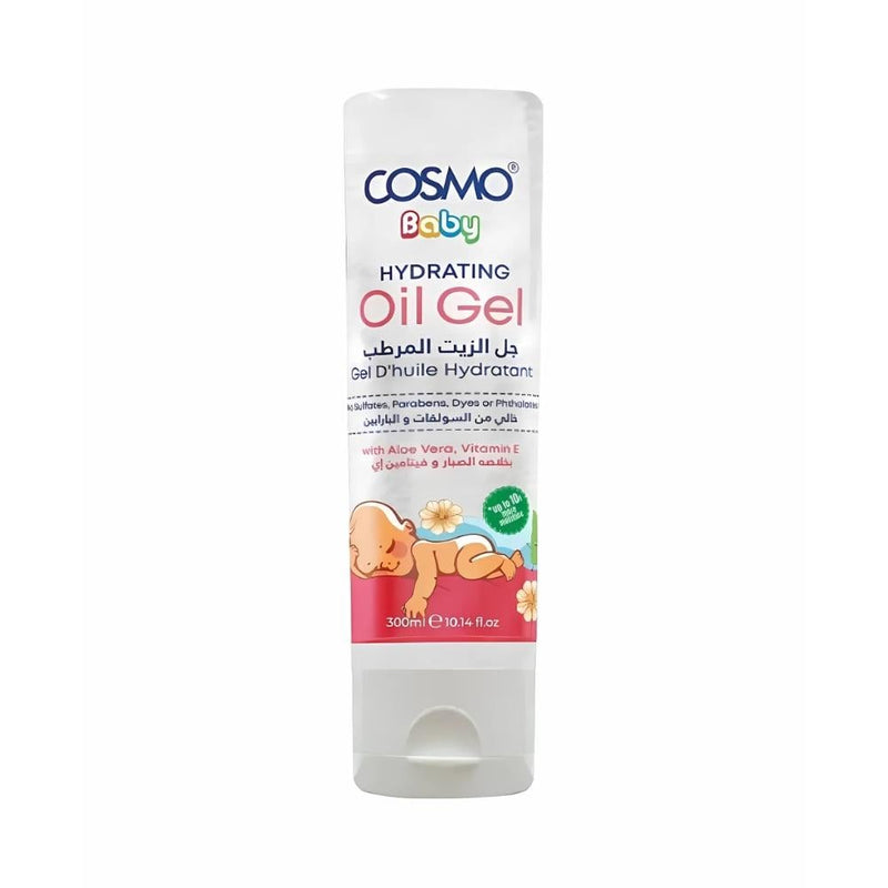 Cosmo Moisturizing Oil Gel, Aloe Vera and Vitamin E, 300ml