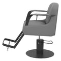 Salon System G20A60 Gray Hair Cutting & Styling Chair with Chrome Base