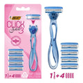 Women's Razor Blades BIC Soleil Click 3 Handle + 4 Blades Sensitive Skin