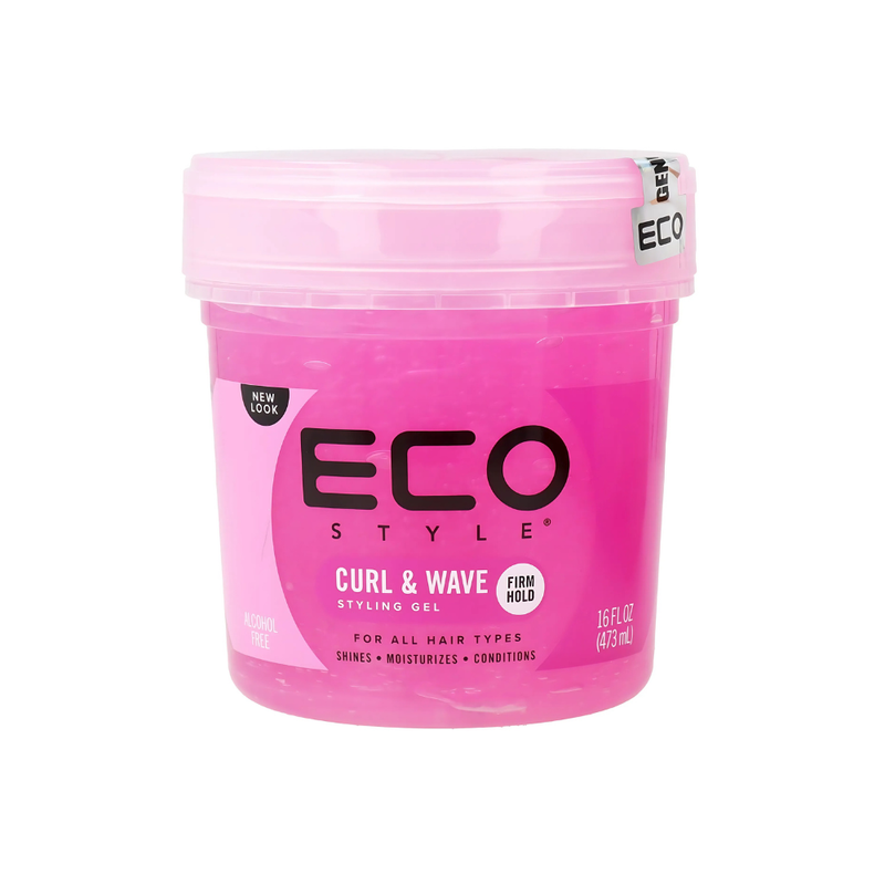 Eco Style Curand Wave Hair Styling Gel for Volume & Shine, 473ml