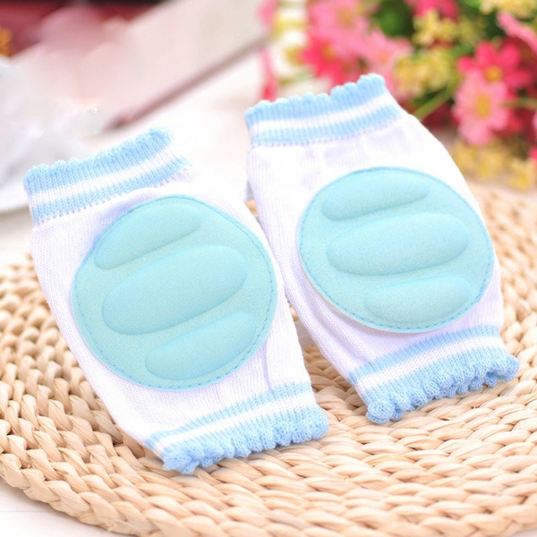 Baby Zone Children's Knee Pads, Cotton Blend, Non-Slip, 2 Pack
