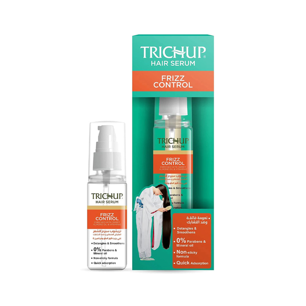 Trichup Hair Serum Frizz Control Sweet Almond Oil Vitamin E 60ml