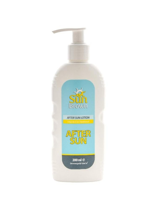 Sun Brown Panthenol After Sun Lotion - Soothing & Moisturizing - 200ml