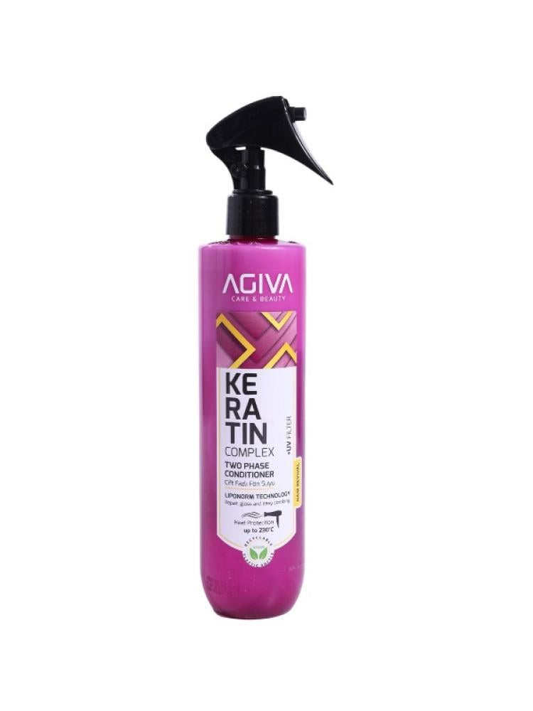 Agiva Keratin Complex Heat Protectant Bi-Phase Conditioner 400ml