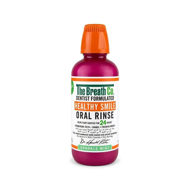 Mouthwash for Bad Breath Sparkling Mint The Breath Co 500ml