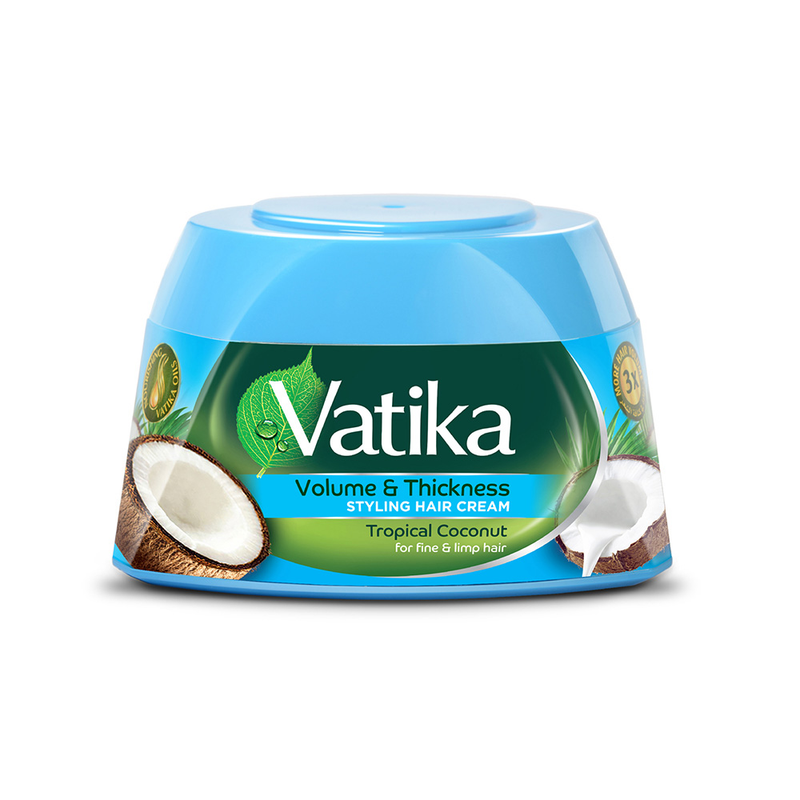 Volume & Thickness Styling Hair Cream 140ml Tropical Coconut Vatika 140ml