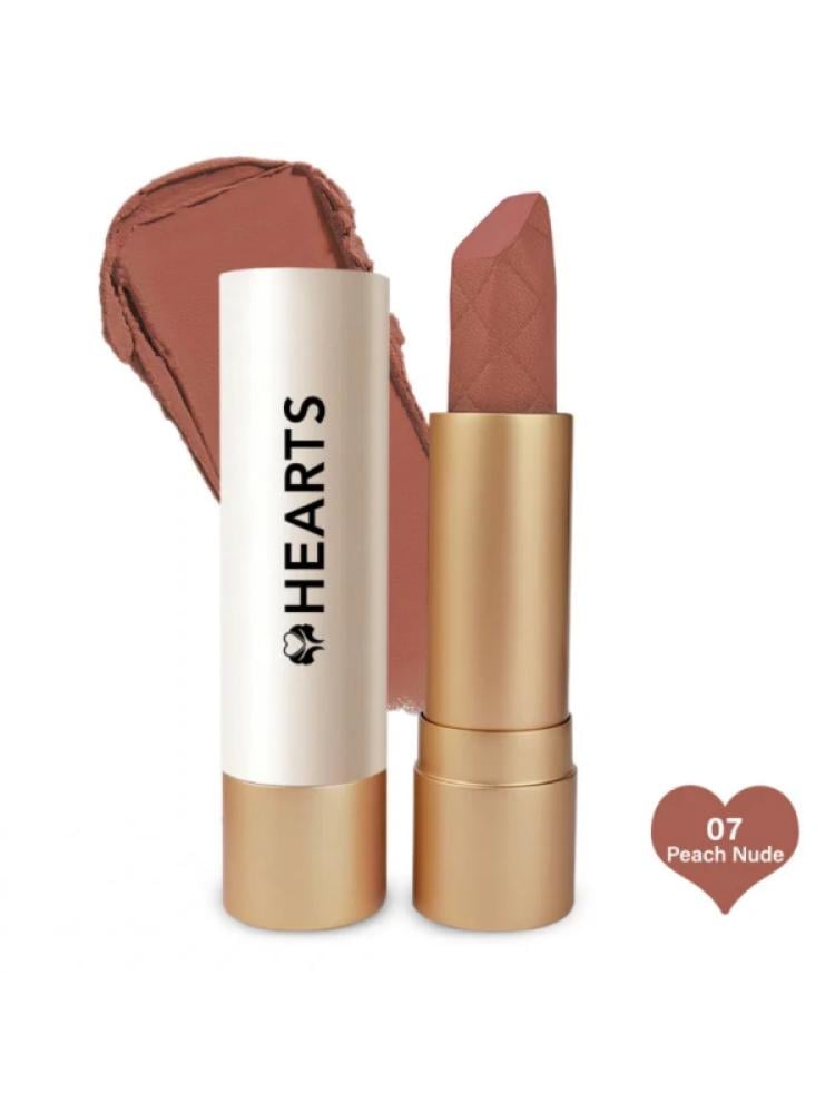 Hearts Creamy Lipstick Satin Matte Metallic Nude Shades