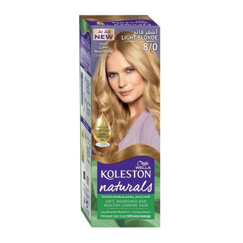Blonde Hair Dye Light Shade Natural Finish Koleston Natural 8/0 60ml