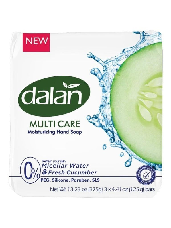 Dalan Multi Care Micellar Water & Fresh Cucumber Hand Soap, 3 x 125 g