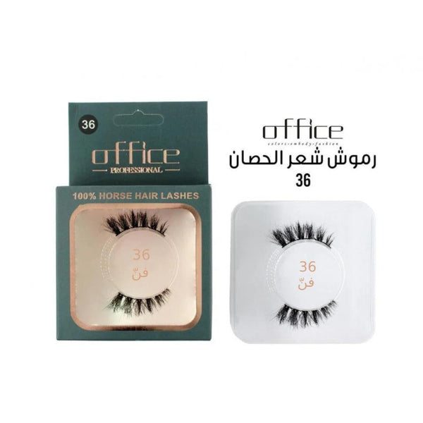 Office Eyelashes Natural Glossy Hair, Horsehair, Art 36