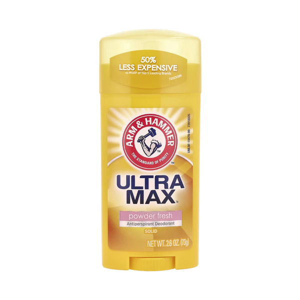Arm & Hammer Ultra Max Antiperspirant Deodorant for Women, Baking Soda, 73g