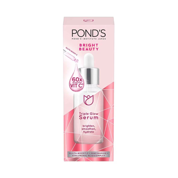 Jlo Glow Serum Bright Beauty Triple Glow Concentrated Formula Ponds 30g