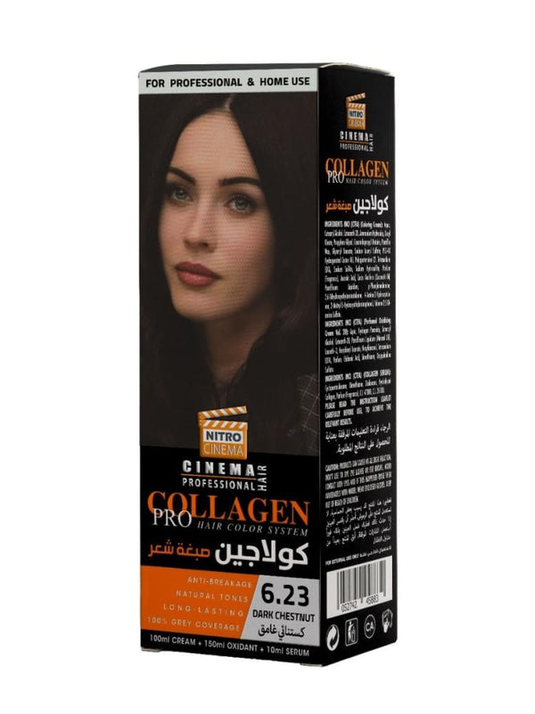 Dark Chestnut Hair Color Collagen Pro Nourishing Formula Nitro Canada 100ml