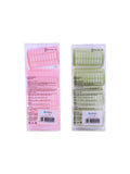 Salon System Hair Rollers with Clips - 4 Pieces, Assorted Colors
