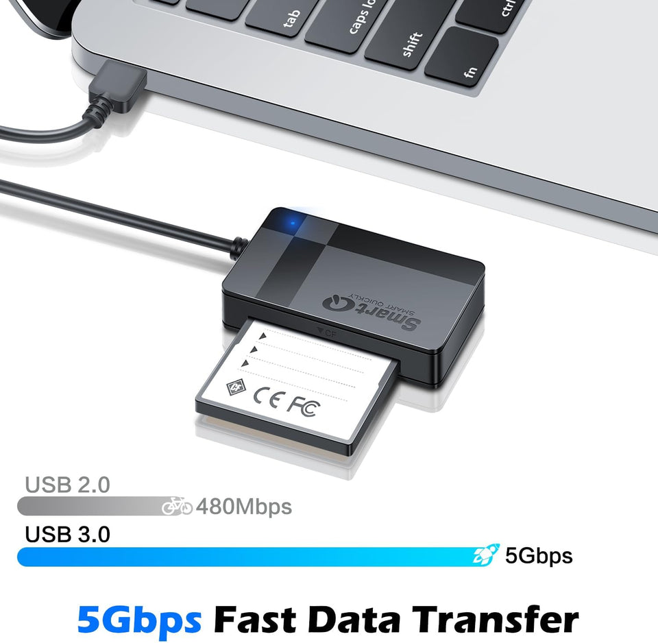 SmartQ C368 USB 3.0 Card Reader – SD & MicroSD Compatible