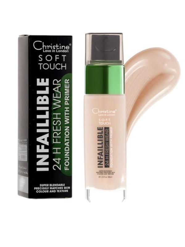 Christine Soft Touch Infallible 24H Fresh Wear Foundation - Shade 06 - 30ml
