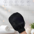 Saada Beauty Moroccan Body Exfoliating Loofah, 100% Natural, Black