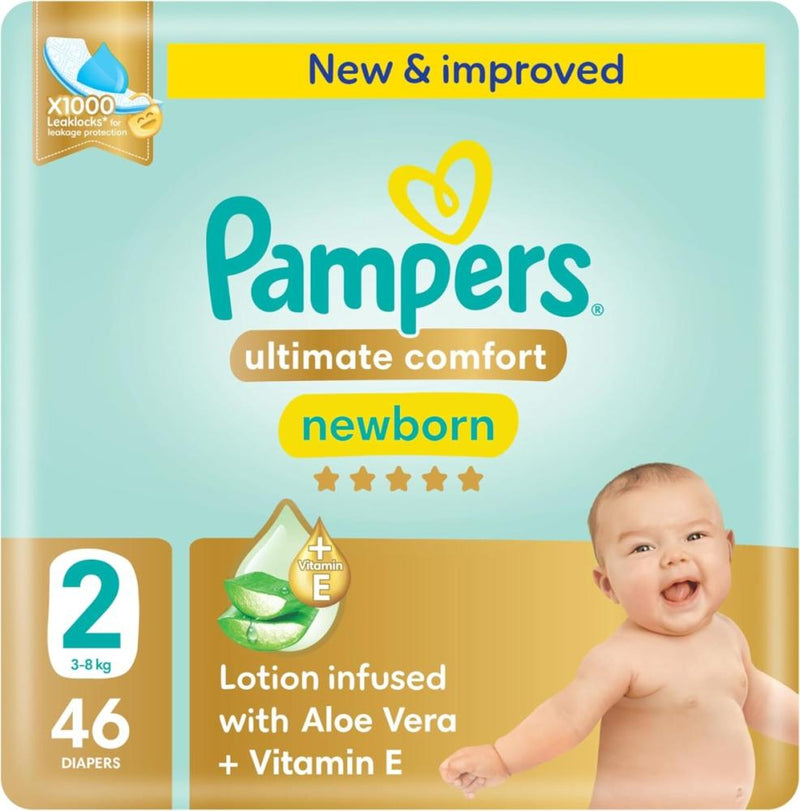 Pampers Active Fit Taped Nappies Ultimate Comfort Size 2 46 Count