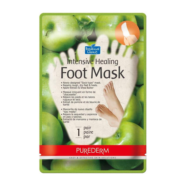 Foot Mask Socks Intensive Softening Shea Butter Purederm 1 Pair