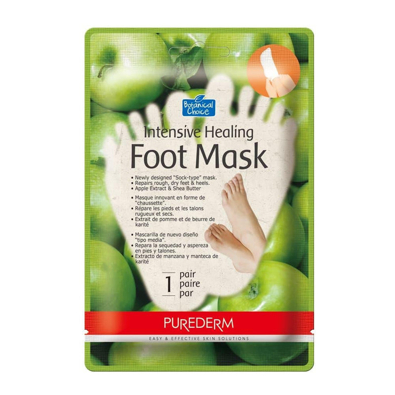 Foot Mask Socks Intensive Softening Shea Butter Purederm 1 Pair