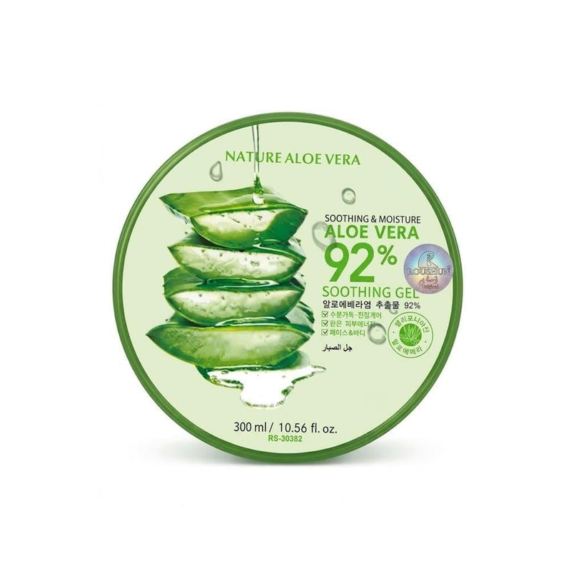 Aloe Vera Gel for Skin 92% Soothing Moisturiser Roushun 300ml