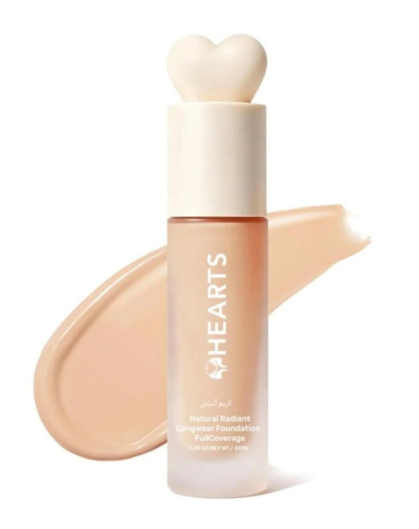 Light Coverage Foundation Long Wear Light To Medium Hearts 30ml