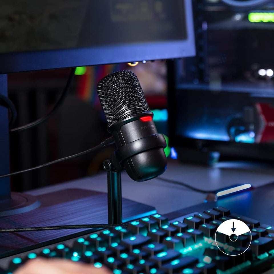 HyperX SoloCast USB Condenser Microphone – Streaming & Gaming